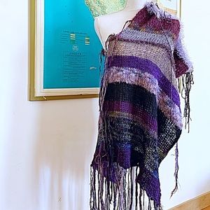 Funky Purple Poncho
